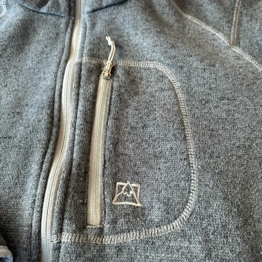 Avalanche Thermal Outdoors Sweatshirt Women's size XL Grey Zip Up Sweater - Picture 6 of 12